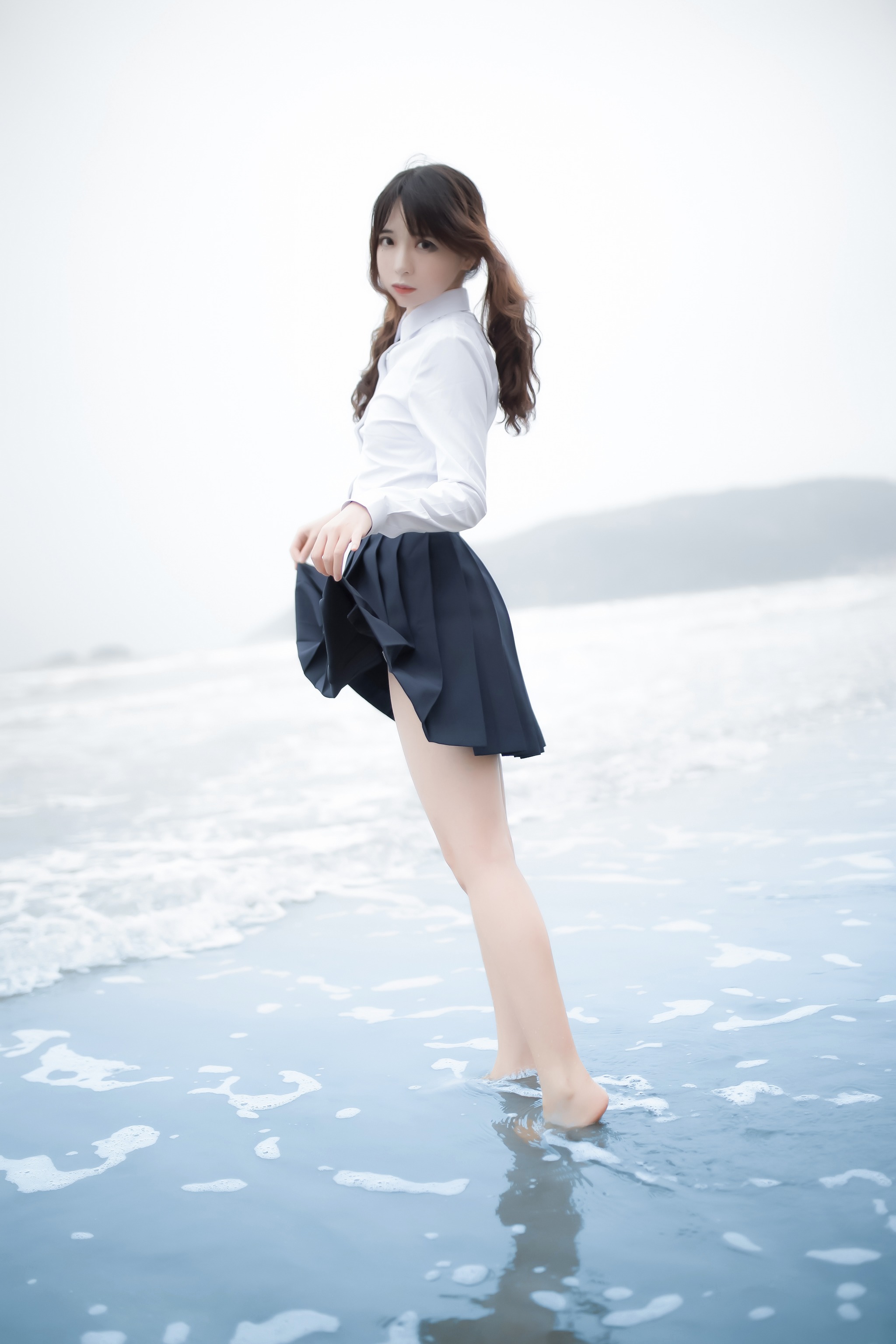 图片[1]-疯猫ss – NO.056 海滩蓝色 [28P]-XikXak
